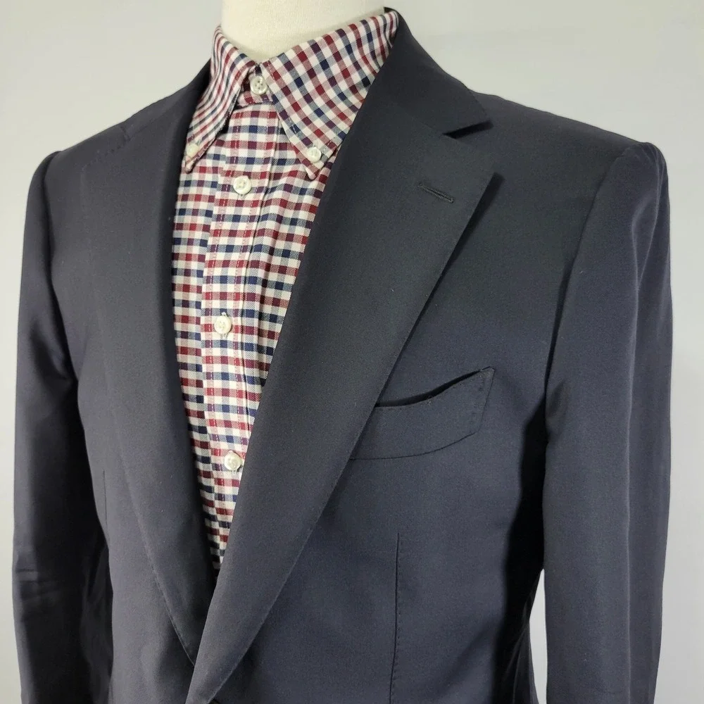 Suitsupply Lazio Int Men's Sport Coat Blazer Surgeon Cuff Deep Navy Vitale 44S - Picture 9 of 16